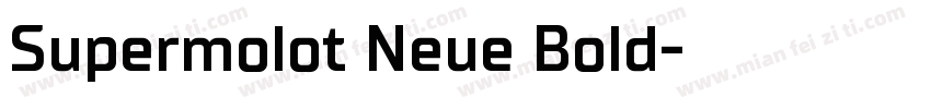 Supermolot Neue Bold字体转换